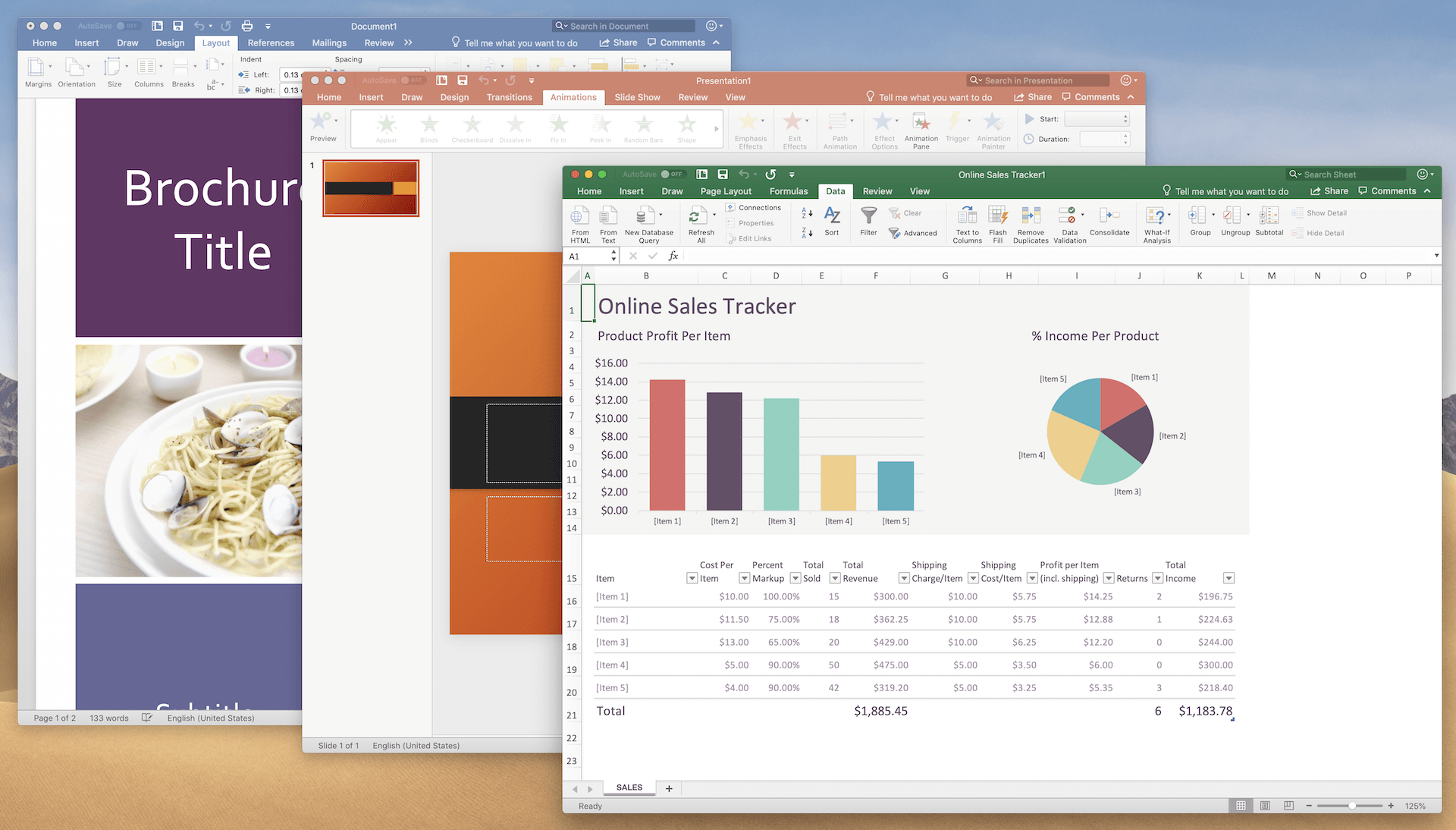 word excel and powerpoint for mac 2017